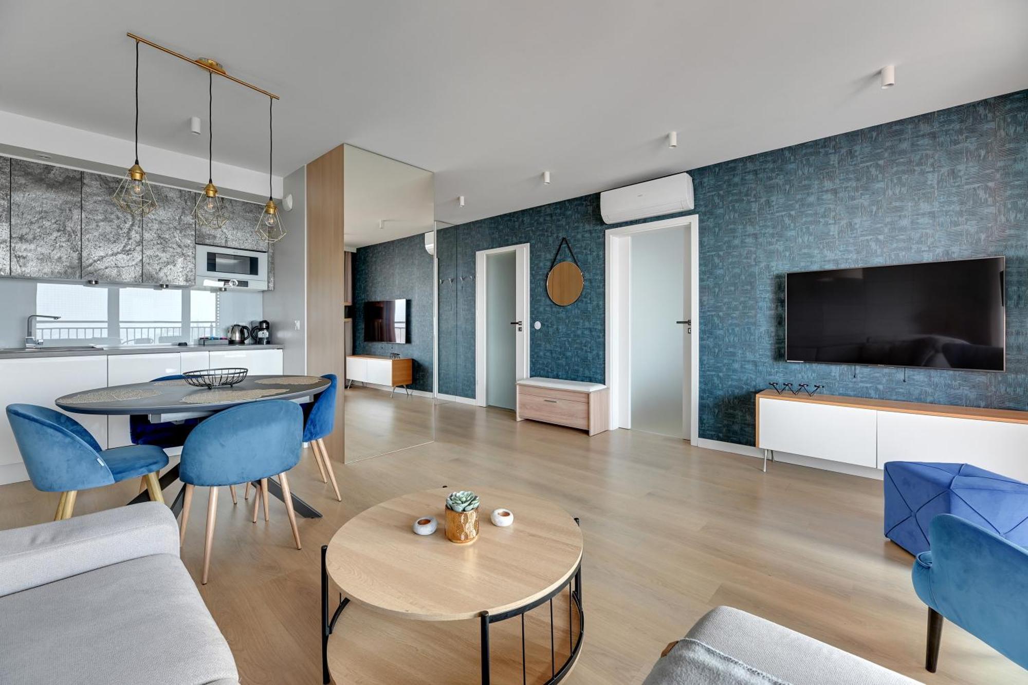 Waterlane Island - Riverview Pool, Spa, Gym & Parking By Downtown Apartments Gdansk Room photo